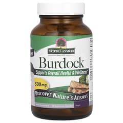 Nature's Answer, Burdock, 500 mg, 90 Vegetarian Capsules - Image 6