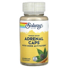Solaray, Freeze-Dried Adrenal Caps with Herb Activators, 60 VegCaps - Image 3