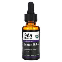 Gaia Herbs, Organic Lemon Balm, 1 fl oz (30 ml) - Image 3