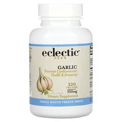 Eclectic Herb, Freeze Dried, Garlic, 550 mg, 120 Veg Caps - Image 3