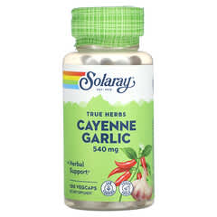 Solaray, True Herbs, Cayenne Garlic , 540 mg , 100 VegCaps - Image 3