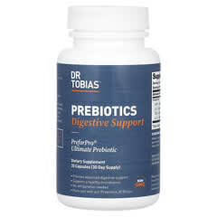 Dr. Tobias, Prebiotics, Digestive Support, 15 mg, 30 Capsules