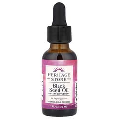 Heritage Store, Black Seed Oil, 1,300 mg, 1 fl oz (30 ml)