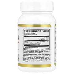 California Gold Nutrition, Huperzine A, 250 mcg, 30 Veggie Capsules - Image 10