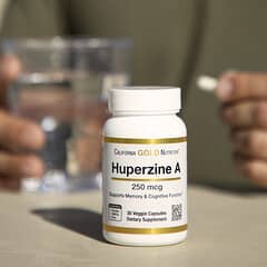 California Gold Nutrition, Huperzine A, 250 mcg, 30 Veggie Capsules - Image 8
