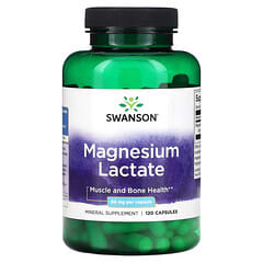 Swanson, Magnesium Lactate, 84 mg, 120 Capsules - Image 3