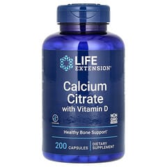 Life Extension, Calcium Citrate with Vitamin D, 200 Capsules - Image 3