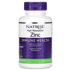 Natrol, High Absorption Zinc, Natural Pineapple, 7.5 mg, 60 Tablets - Image 3