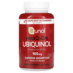 Qunol, Mega CoQ10 Ubiquinol, 100 mg, 60 Softgels - Image 3