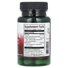 Swanson, Resveratrol & Quercetin with Grape Seed Extract, 30 Veggie Caps - Image 2
