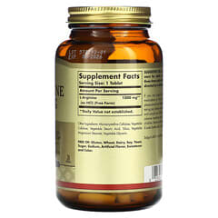 Solgar, L-Arginine, Free Form, 1,000 mg, 90 Tablets - Image 2