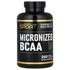 California Gold Nutrition, Sport, Micronized BCAA, Branched Chain Amino Acids, 500 mg, 240 Veggie Capsules (250 mg per Capsule) - Image 7