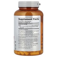 NOW Foods, AAKG 2200, 2,200 mg, 180 Veg Capsules (550 mg per Capsule) - Image 4