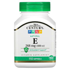 21st Century, Natural Vitamin E, 268 mg (400 IU), 110 Softgels