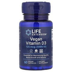 Life Extension, Vegan Vitamin D3, 125 mcg (5000 IU), 60 Vegan Capsules - Image 3