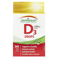 Jamieson Vitamins, Vitamin D3 Drops, 1,000 IU, 11.4 ml - Image 4