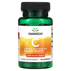 Swanson, Vitamin C with Rose Hips, 30 Capsules - Image 3