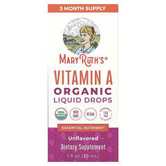 MaryRuth's, Organic Vitamin A Liquid Drops, Unflavored, 750 mcg, 1 fl oz (30 ml) - Image 4