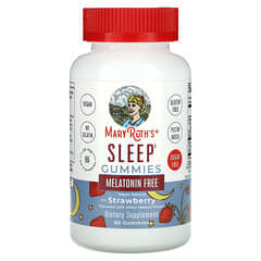 MaryRuth's, Sleep Gummies, Melatonin Free, Strawberry, 20 mg, 60 Gummies (10 mg Per Gummy)