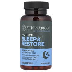 Sunwarrior, Nighttime Sleep & Restore, 60 Vegan Capsules - Image 6