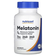 Nutricost, Melatonin, 3 mg, 240 Tablets - Image 3