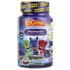 L'il Critters, PJ Masks Power Heroes, Melatonin Gummies, For Ages 4+, Yummy Berry, 1 mg, 60 Gummies (0.5 mg per Gummy) - Image 3