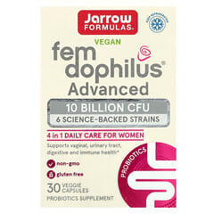 Jarrow Formulas, Vegan Fem Dophilus Advanced, 10 Billion CFU (104 mg), 30 Veggie Capsules - Image 4
