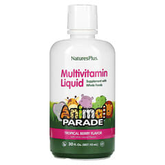 NaturesPlus, Animal Parade, Multivitamin Liquid, Tropical Berry, 30 fl oz (887.1 ml) - Image 4