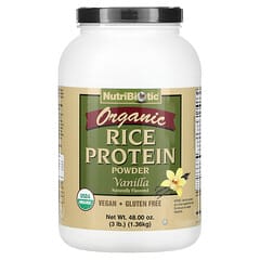 NutriBiotic, Organic Rice Protein Powder, Vanilla, 3 lb (1.36 kg) - Image 3