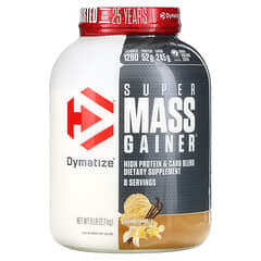Dymatize, Super Mass Gainer™, Gourmet Vanilla, 6 lbs (2.7 kg) - Image 3