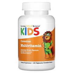 California Gold Nutrition, Chewable Multi-Vitamin For Children, Assorted Fruit, 180 Vegetarian Tablets - Image 7