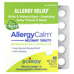 Boiron, AllergyCalm, Allergy Relief, Unflavored, 60 Meltaway Tablets - Image 3