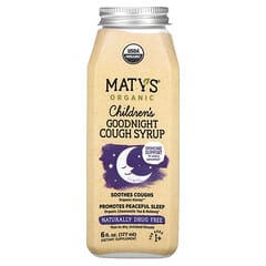 Maty's, Organic Children´s Goodnight Cough Syrup, Ages 1+, 6 fl oz (177 ml) - Image 3