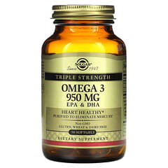 Solgar, Omega-3, EPA & DHA, Triple Strength, 950 mg, 50 Softgels - Image 3