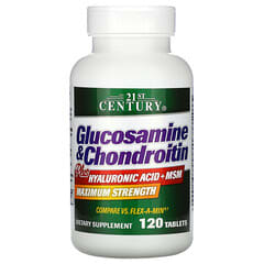 21st Century, Glucosamine & Chondroitin Plus Hyaluronic Acid + MSM, 120 Tablets - Image 7