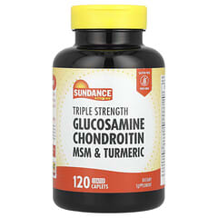 Sundance Vitamins, Triple Strength Glucosamine Chondroitin MSM & Turmeric, 120 Coated Caplets - Image 3