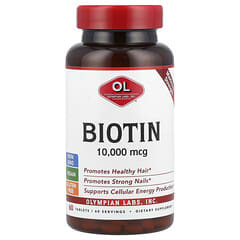 Olympian Labs, Biotin, Maximum Strength, 10,000 mcg, 60 Tablets - Image 4