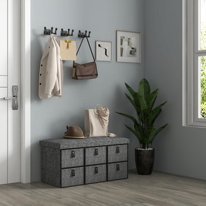 HOMCOM Shoe Storage Bench with Seat