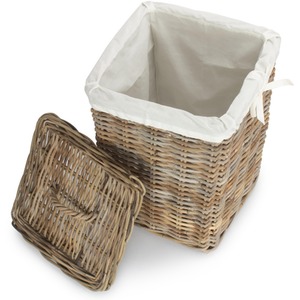 Square Rattan Laundry Basket
