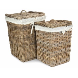 Square Rattan Laundry Basket - Image 4
