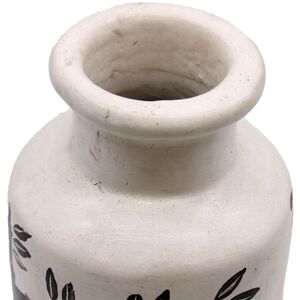 Bamboo Motif Straight Vase Natural - Natural