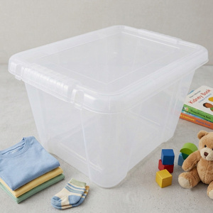 2 x Multipurpose 24-Litre Home & Office Storage Boxes - Clear