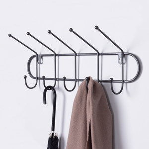 Charnwood Contemporary Iron Coat Rack - Dark Grey - Image 2