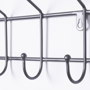 Charnwood Contemporary Iron Coat Rack - Dark Grey - Image 3