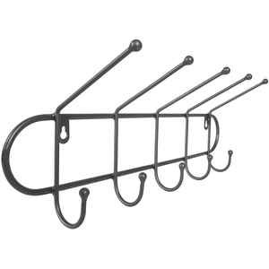 Charnwood Contemporary Iron Coat Rack - Dark Grey - Image 4