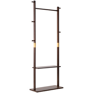 Freestanding Wooden Coat Stand with 5 Hooks - Image 4