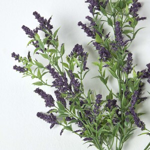 Purple Lavender Spray Single Stem 69 cm - Purple