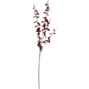 Hill Interiors Orchid Spray Artificial Flower - Dark Burgundy