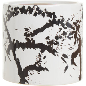 Sorrell Black and White Large Planter - Black & White