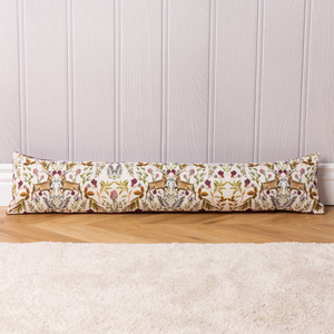 Mirrored Stag Watercolour Printed Velvet Draught Excluder - Shiraz - Image 2